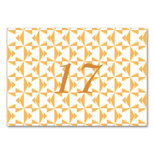 Numéro De Table Pinwheels (Devant)