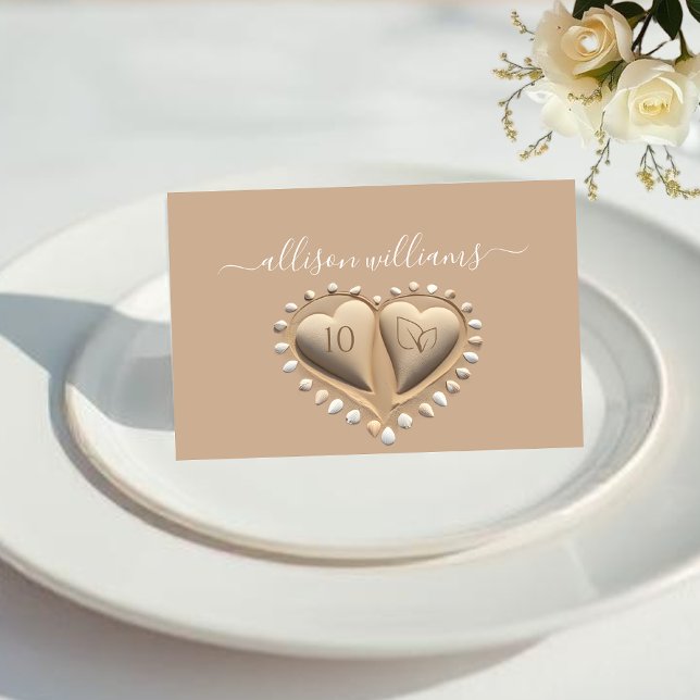 Numéro De Table Plage Mariage Sable Coeurs-Place Cartes-Icônes de  (Beach Wedding Sand Hearts-Place Cards-Meal Icons Table Number vegetarian)