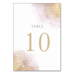 Numéro De Table plan d'aquarelle Tableau Numéro 10