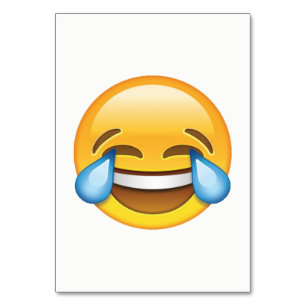 Numéro De Table Pleurer de rire Larmes de joie émoji