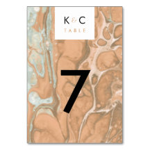 Poche en terre cuite & Monnaie Marbre minimaliste