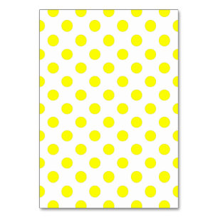 Numéro De Table Pointe blanc et jaune blanc
