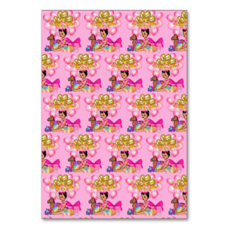 Numéro De Table Princesse en rose