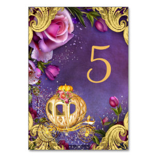Numéro De Table Princesse Party Table Cards