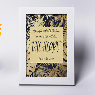 Numéro De Table Proverbes Bible Verset Card