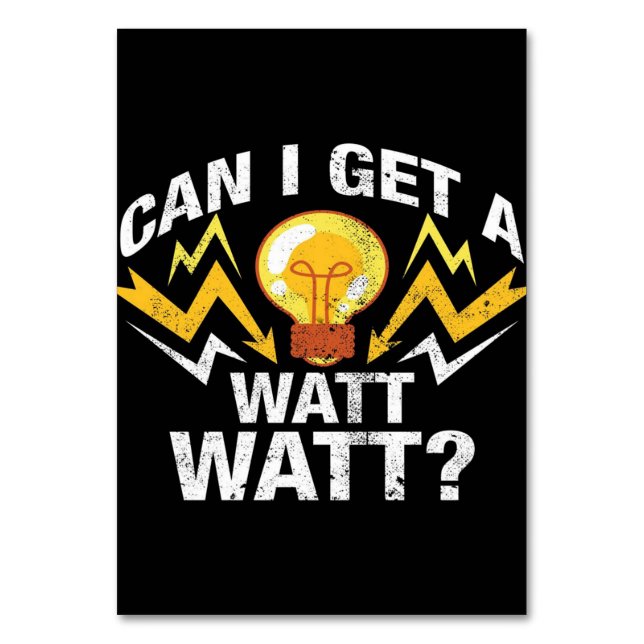 Numéro De Table Puis-je avoir un Watt Watt ? - Funny Electricien (Par défaut)