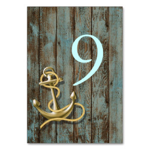 Numéro De Table quai bleu mariage nautique