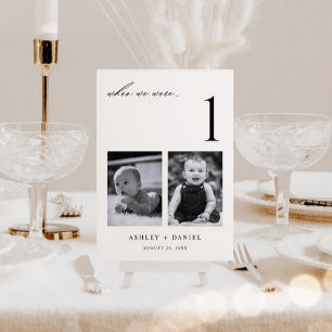 Numéro De Table Quand nous avions âge Photo