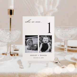 Numéro De Table Quand nous avions âge Photo