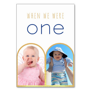 Numéro De Table Quand nous étions une photo Gold Arch Mariage mode