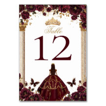 Quinceañera Roses Bourgeois Or Burgundy Émeraude P