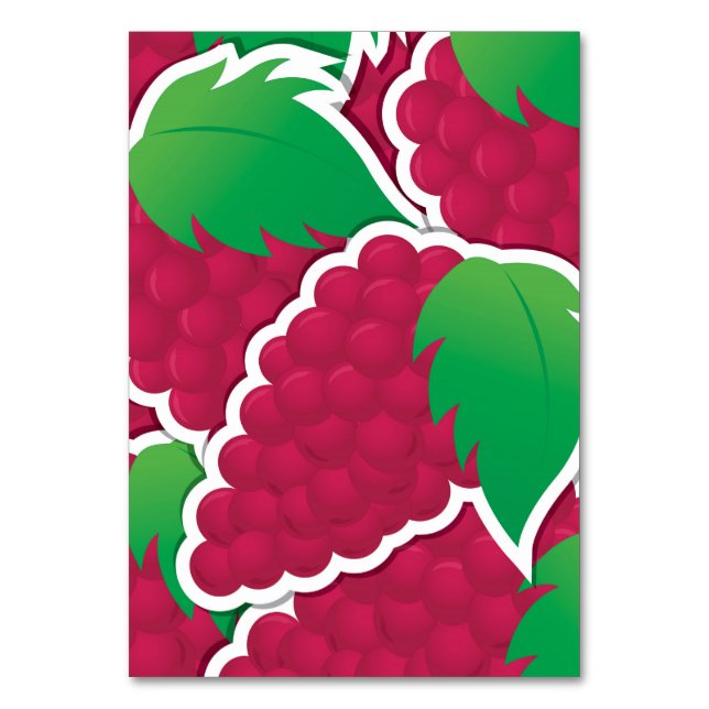 Numéro De Table Raisins rouges funky (Par défaut)