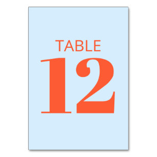 Numéro De Table Réception de mariage moderne avec blocs de couleur
