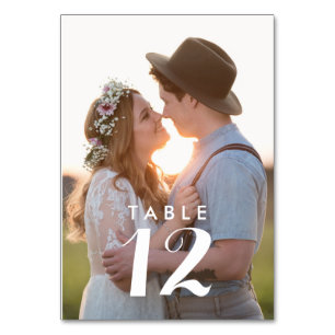 Numéro De Table Réception de mariage photo moderne