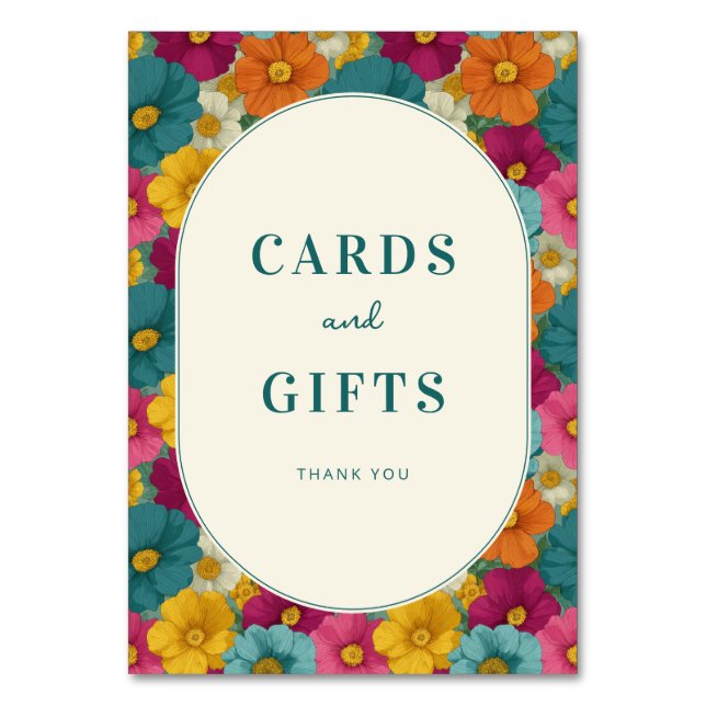 Numéro De Table Retro Botanica and Teal Wedding (Par défaut)