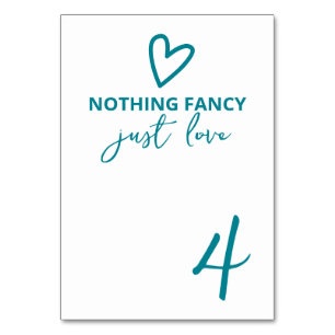 Numéro De Table Rien De Fancy Just Love Super Rétro les années 70 