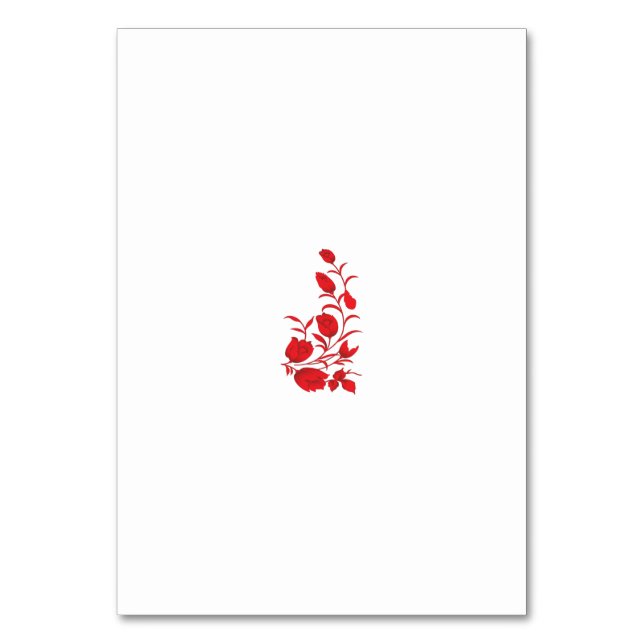 Numéro De Table Rose Madder, design floral Thunderbird (Par défaut)