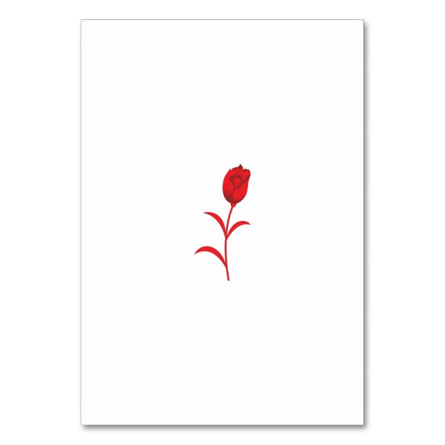 Numéro De Table Rose Madder, Rouge lave, design floral (Par défaut)