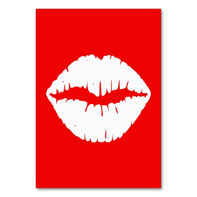 Numéro De Table Rouge et Blanc Maquillage (Par défaut)