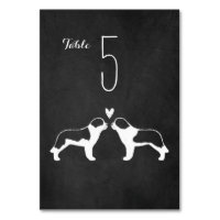 Saint Bernard Chien Silhouettes Réception de maria