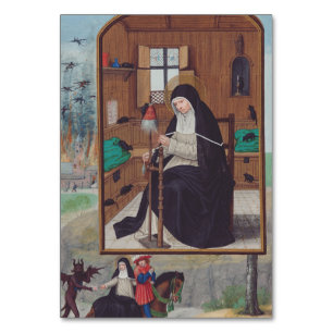 Numéro De Table Sainte Gertrude de Helfta par Simon Bening