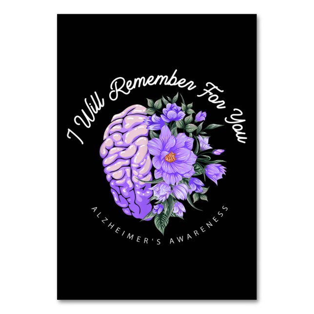 Numéro De Table Sensibilisation à la maladie d'Alzheimer Je me sou (Par défaut)