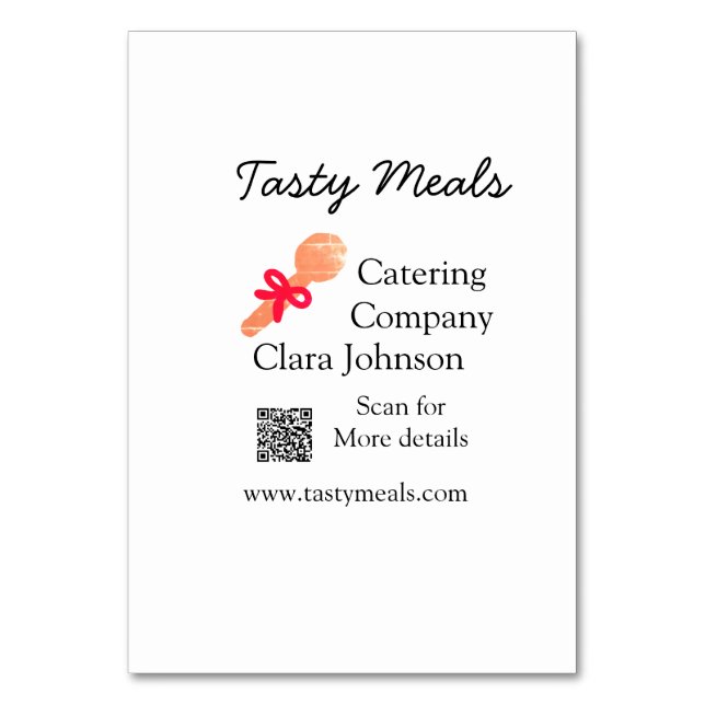 Numéro De Table Services de restauration ajouter nom QR code site  (Par défaut)