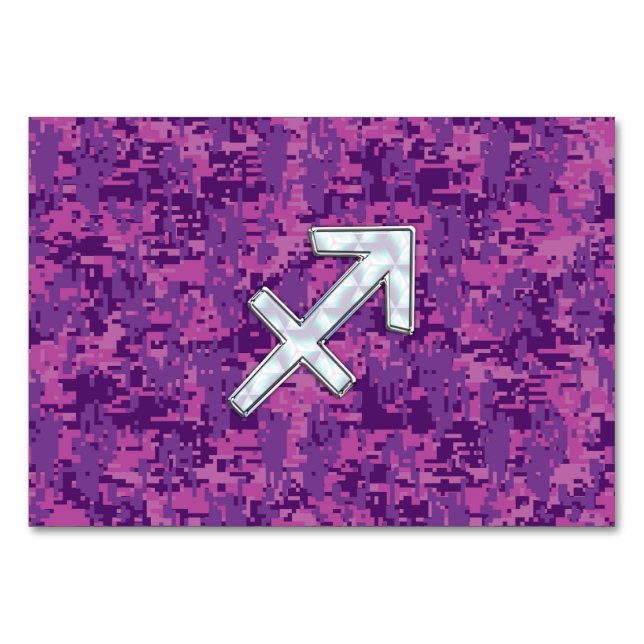Numéro De Table SIGNE Zodiaque Sagittaire Camouflage numérique Fuc (Devant)