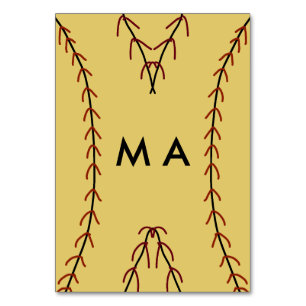 Numéro De Table Simple monogramme ajouter votre nom lettre man min