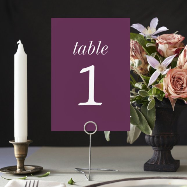 Numéro De Table Simplicité réelle 2 Mariage de raisin Numéro de ta (Créateur téléchargé)