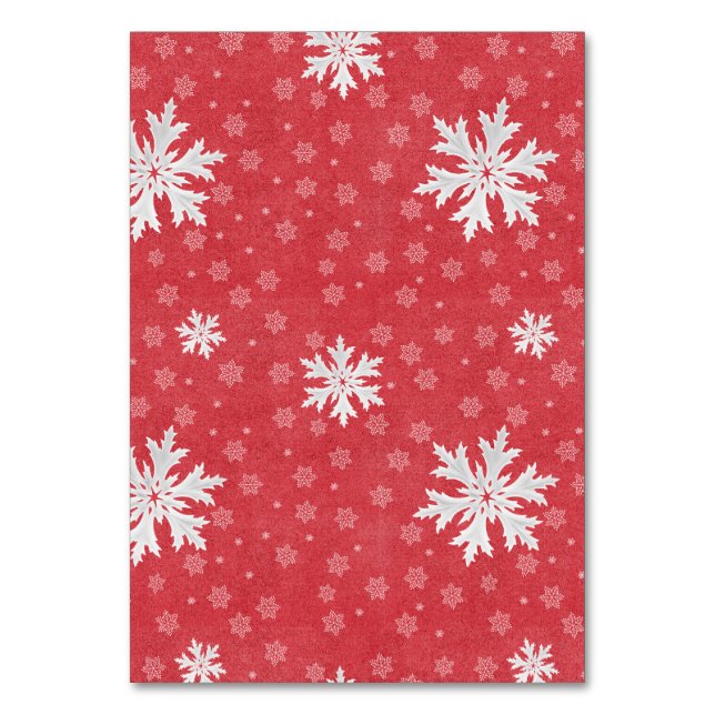 Numéro De Table Snowflakes à l'invitation de Noël (Par défaut)