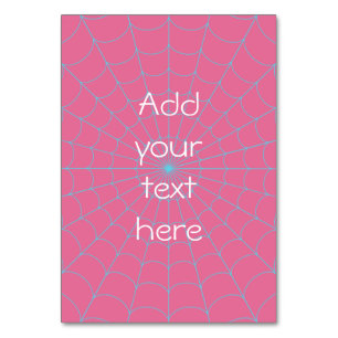 Numéro De Table Spider Web (bleu ciel)