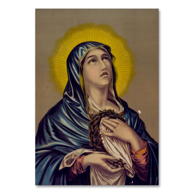 Numéro De Table Stabat Mater Notre-Dame des Douleurs Art Devotionn (Par défaut)