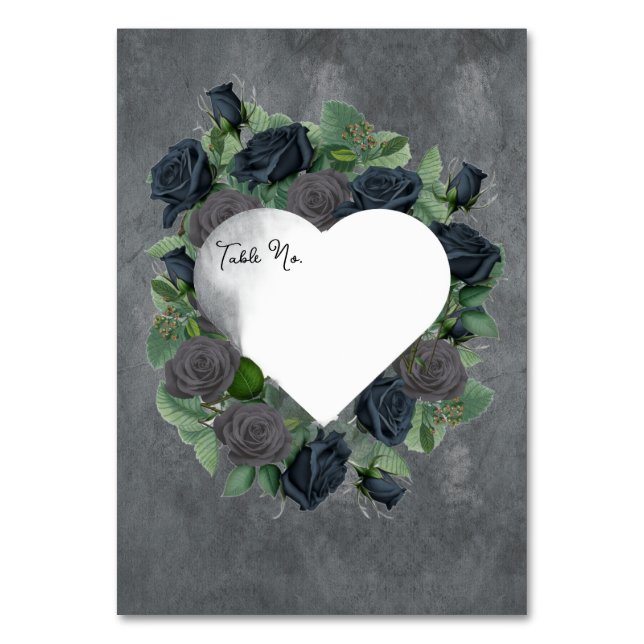 Numéro De Table Style gothique floral foncé (Par défaut)