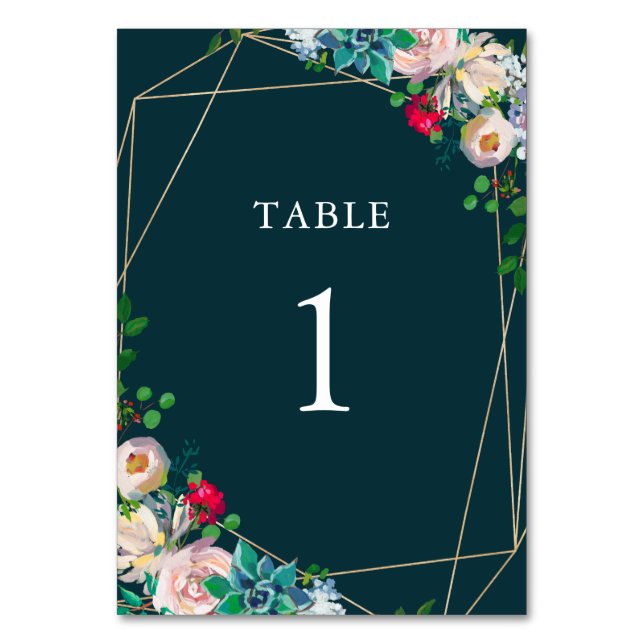 Numéro De Table Succulents & Gold Chic Wedding Programme (Par défaut)