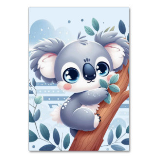 Numéro De Table Sweet Baby Koala - Table Card