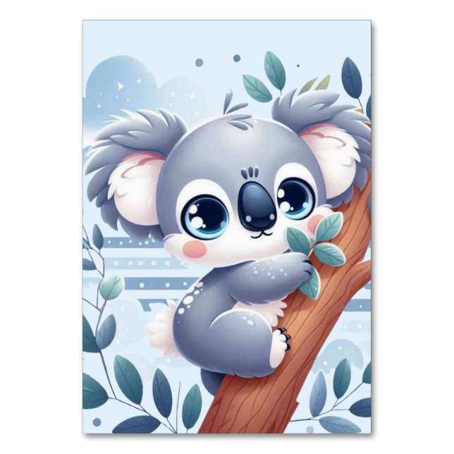Numéro De Table Sweet Baby Koala - Table Card (Par défaut)