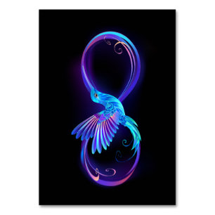 Numéro De Table Symbole de Neon Infinity par Glowing Hummingbird