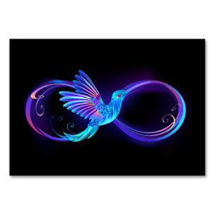 Numéro De Table Symbole de Neon Infinity par Glowing Hummingbird
