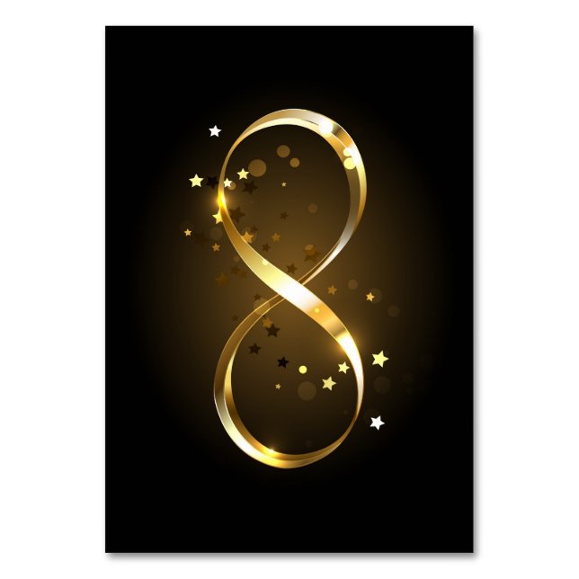 Numéro De Table Symbole d'infini doré (Par défaut)