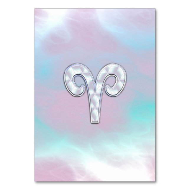 Numéro De Table Symbole Zodiaque de la mère de Pearl Style Aries (Par défaut)