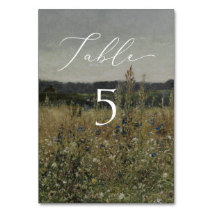 Numéro De Table Table mariage vintage, d'inspiration artistique