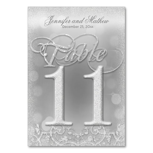 Numéro De Table Tableau Numéro 11 Parties scintillant élégante de  (Par défaut)