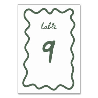 Numéro De Table Tableau numéro 9