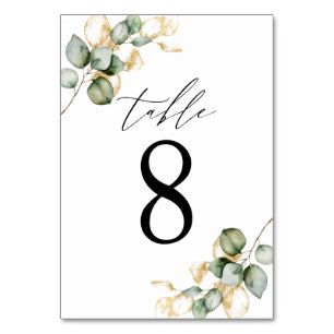 Numéro De Table Tableau vert n° 8