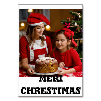 Numéro De Table Tablets imprimés meri chrestimas design