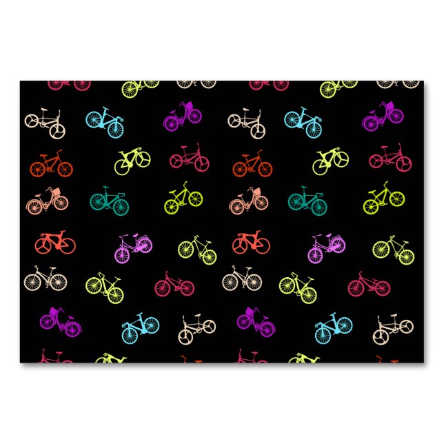 Numéro De Table Tapis de souris papier papier motif à vélo (Devant)