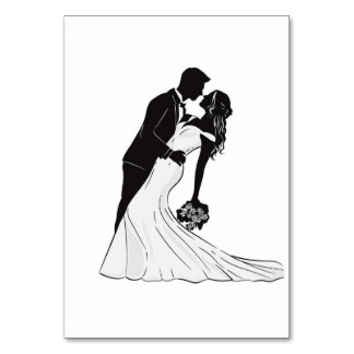 Numéro De Table Tarjeta de asiento wedding kiss