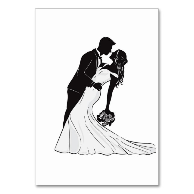 Numéro De Table Tarjeta de asiento wedding kiss (Par défaut)