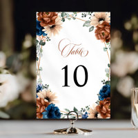 Terracotta Marine Bleu Vert Mariage géométrique